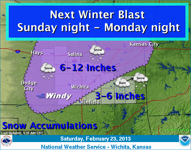 UPDATED WINTER STORM WATCH Another 612 Inches Possible For Salina
