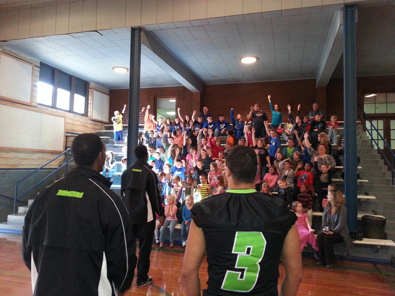 Bombers Visit Tescott Schools The Salina Post