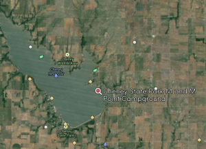 M and M Point at Cheny Lake in Reno County