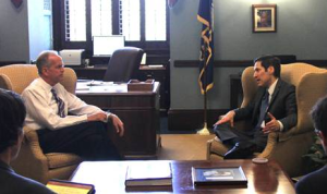 Sen. Moran with Dr. Tom Frieden, 