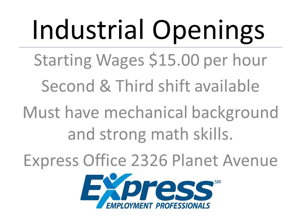 15.00 Industrial Openings The Salina Post