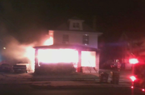 Friday night's fire in Salina- photo courtesy Tony Dean