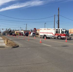 Tuesday afternoon accident at the intersection of Broadway and Crawford