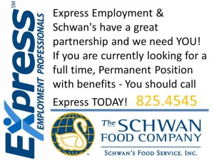 Express Employment & Schwan's have a great partnership