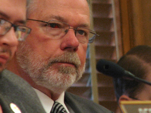 Photo by Dave Ranney Rep. Will Carpenter, a Republican from El Dorado, withdrew an earlier proposal that would have set aside $3 million for an elementary school reading program