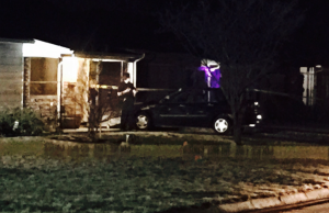 At the crime scene in Salina on Tuesday evening