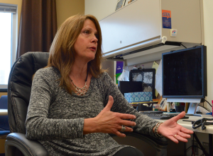 Photo by Bert Nash Community Mental Health Center Janice Storey, director of child and family services at Bert Nash Center, says a grant will help the center purchase a mini-bus that clients can use to access services. -