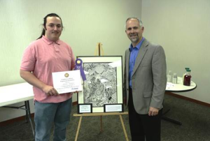 Congressman Huelskamp and overall winner Alistair Brillart