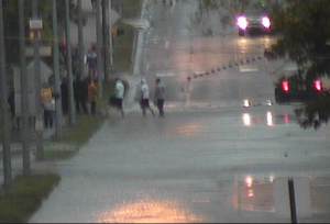 Areas of Manhattan received over 4 inches of rain on Monday.