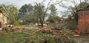 Tornado damage in Scandia- KHP photo