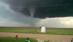  Tornado at 6:00 pm on Wednesday photo taken at Road 120 and HH, courtesy of Rodney Kelling and Haskell County Emergency Management 