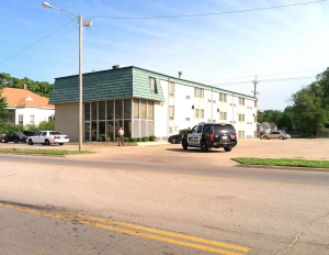 Hutchinson motel standoff scene on Thursday