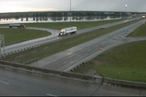 A wet drive early Friday morning in Salina