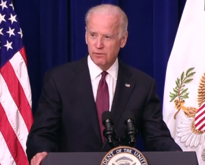 VIce Pres. Biden at Tuesday's conference