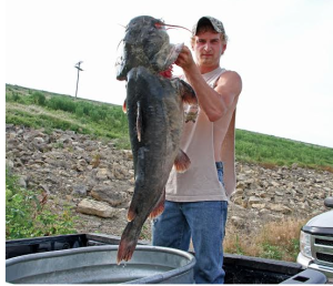 55-pound Flathead Catfish caught on Thursday