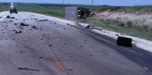 KHP photo of Saturday's crash scene in Chase County