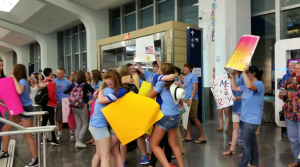 Teens arrived from Northern Ireland on Monday