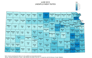 Click the map  for a county-by-county breakdown of unemployment rates.