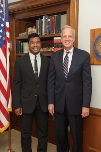 Downs Native Jon Trotter with United States Senator Jerry Moran (Courtesy Photo)