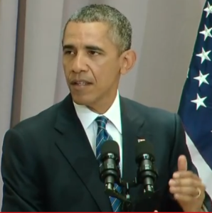 Pres. Obama speaking on Wednesday at American University