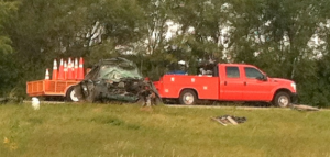 Wednesday morning accident west of Hutchinson
