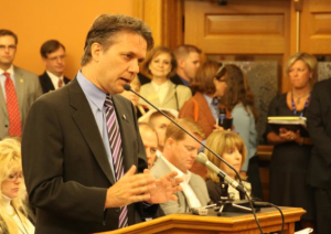 Photo by KHI News Service Lt. Gov. Jeff Colyer is Gov. Sam Brownback’s point man on health policy issues, including the switch to managed care Medicaid under KanCare. his appointment calendar during the session, obtained through an open records request, shows he was involved in discussion of Medicaid expansion. -