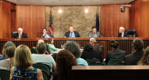 A conservative majority on the five-member Sedgwick County Commission attempted to cut about $3 million from the county's 2016 budget, aimed mostly at arts, culture and public health programs. CREDIT SEAN SANDEFUR / KMUW