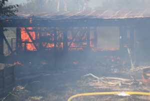 FIre crews in Harvey County on Tuesday. photo Harvey Co. Sheriff