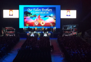 During Saturday's memorial-Courtesy photo