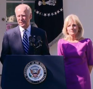 Vice President Biden during Rose Garden statement on Wednesday