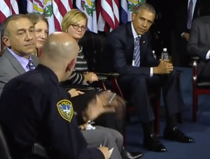 Pres. Obama during Wednesday's community forum in West Virginia