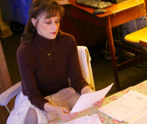 Photo by Dave Ranney Sue Huber of Atchison has worked with 13 case managers in four years while seeking help from the state’s vocational rehabilitation program for Kansans with disabilities.
