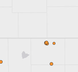 USGS earthquake map Saturday