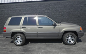 1996 Jeep Grand Cherokee (not the actual vehicle) KS Tag 260AUG