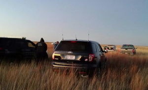 Game Warden Mike Hopper assisted Kansas Highway Patrol, Logan County Sheriff office and Wallace County Sheriff office with a car chase and felony arrest in Wallace County-photo KDWPT