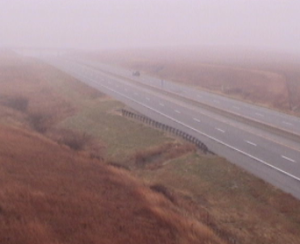 Kansas Turnpike camera view on Monday morning