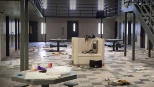 Inside the damaged prison-courtesy photo WOWT