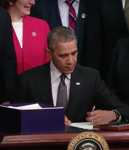 Pres. Obama signed the legislation on Thursday