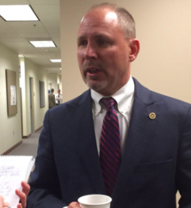 Shane Bangerter, chairman of the Kansas Board of Regents, says he doesn't anticipate substantial changes in state gun laws ahead of a deadline for allowing the concealed carry of handguns on university campuses. CREDIT JIM MCLEAN / HEARTLAND HEALTH MONITOR