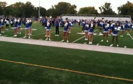 The band at a 2014 pep rally