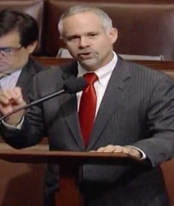Rep. Huelskamp on the house floor Wednesday