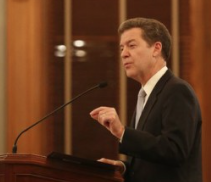 Brownback during the 2014 State of the State address