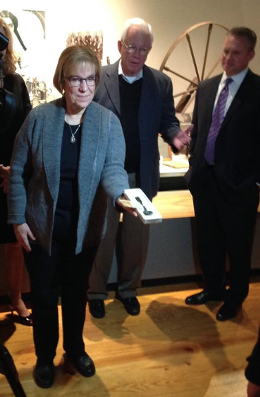 The family of Isaac McCoy donated a spoon that belonged to the Reverent McCoy's wife, Christiana. -photo KSHS