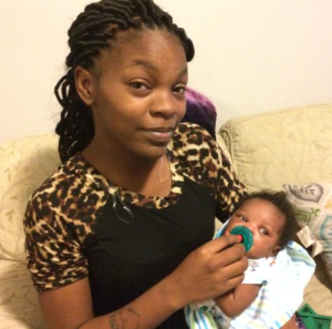 Tanesha Horton, 21, of Kansas City, Kansas, says she worries about the health of her son, D'won, who was born in November.