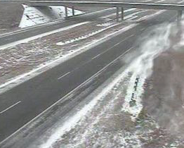 A slick southbound Interstate 135 on Thursday -KDOT image
