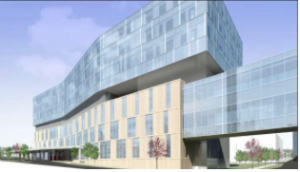 Pictured is a rendering of the Cambridge North Patient Tower before KU Hospital announced it would add four more floors. CREDIT THE UNIVERSITY OF KANSAS HOSPITA