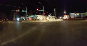 One man died in this rollover accident in north Salina early Monday morning (Photo: Salina Police Dept.)