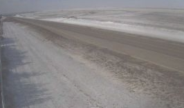 An icy stretch of U.S. 50 in Southwest Kansas on Wednesday morning -KDOT image