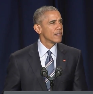 President Obama at Thursday's prayer breakfast