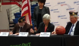 Monday's signing ceremony in Hutchinson